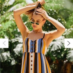 UO Tootsie Button-Down Cropped Jumpsuit